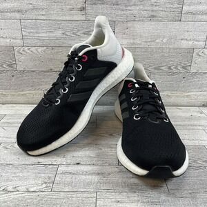 Adidas Pureboost 21 Black White Pink Running Shoes‎ GX8088 Women Size 8.5
